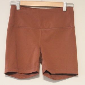 burnt orange bike shorts